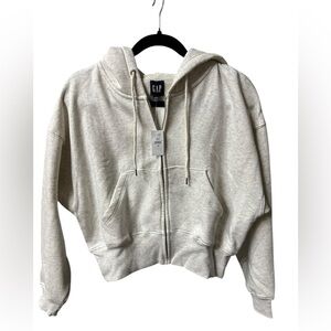 GAP Vintage Soft Wedge Zip Hoodie Oversized Fit Size XS BNWT